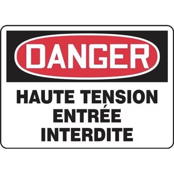 Accuform OSHA DANGER SAFETY SIGN HIGH FRMELC128XP FRMELC128XP - main